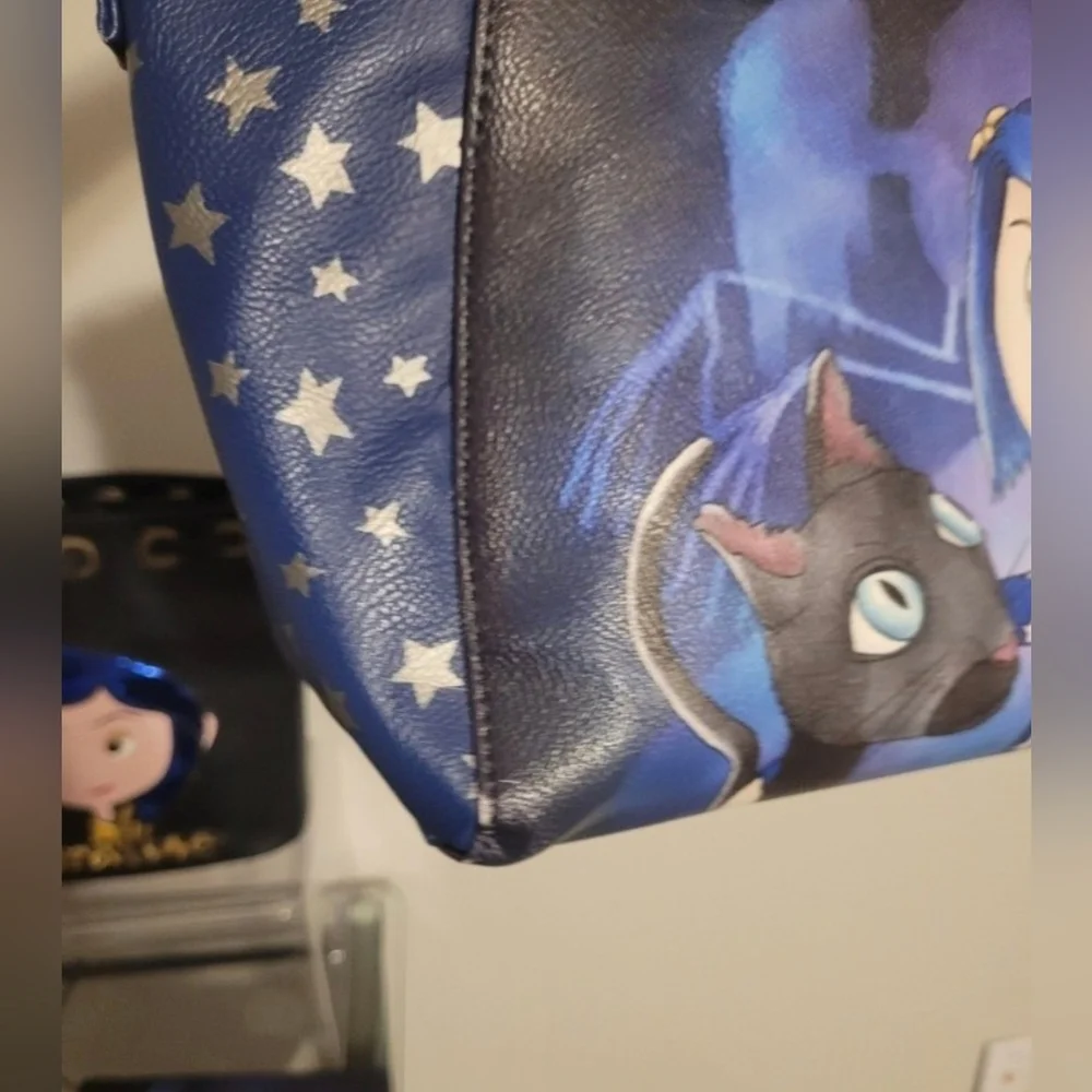 Loungefly coraline stars satchel crossbody purse - Picture 3 of 8